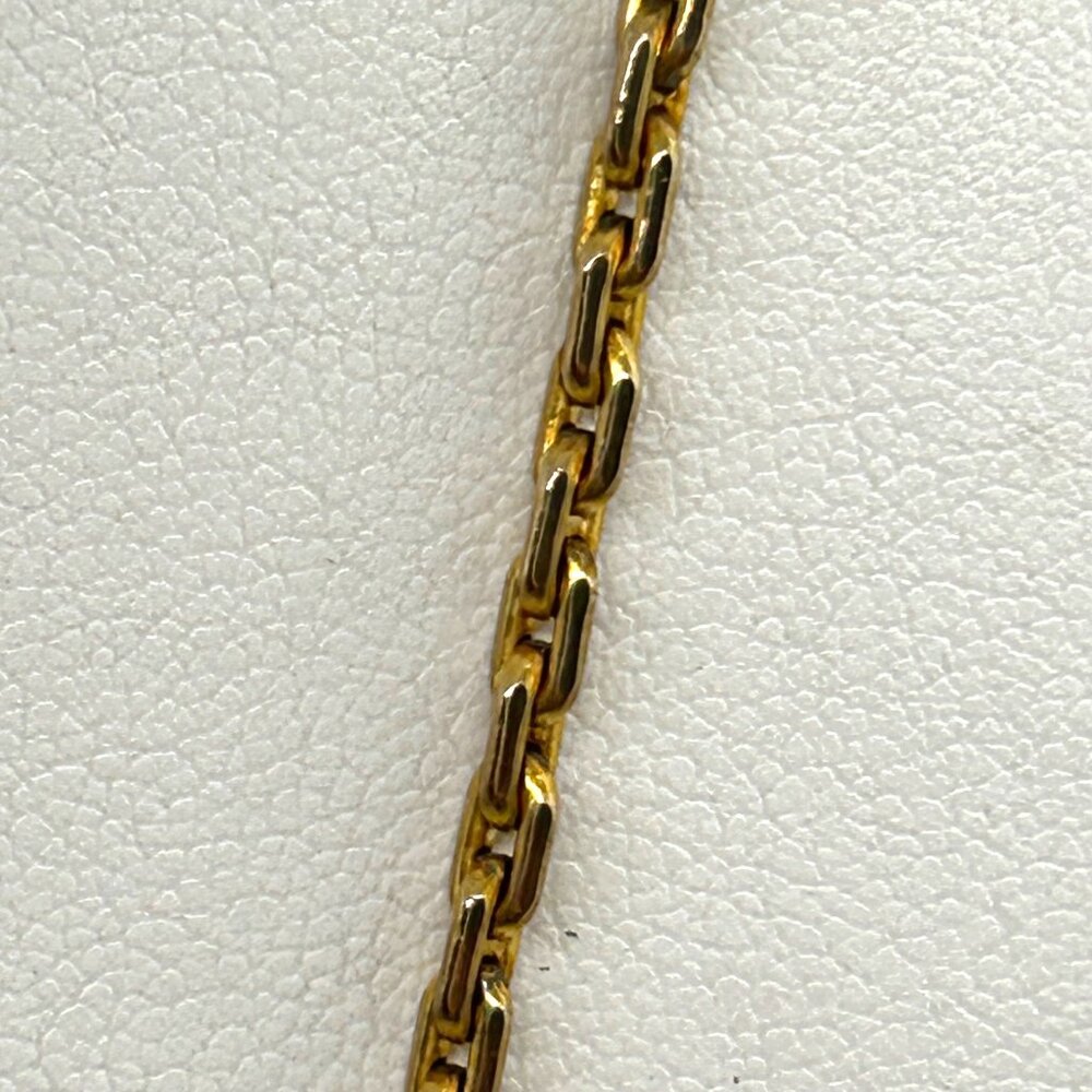 Tutankhamun Gold-tone Coin Pendant Necklace Egyptian Symbols & Greek Key Border - Picture 13 of 14